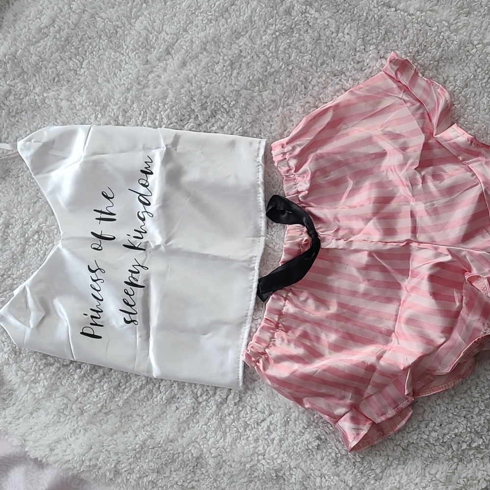 Shein satin pijama set